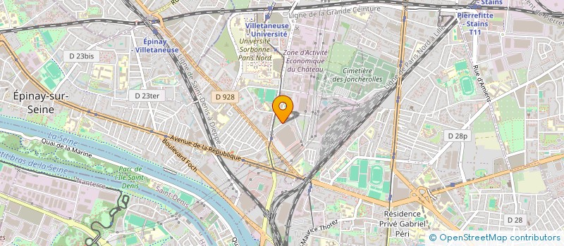 localisation de l'entreprise ABS FAMILY  VILLETANEUSE