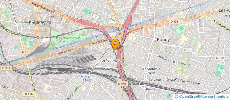 localisation de l'entreprise ABS FENETRES à NOISY-LE-SEC