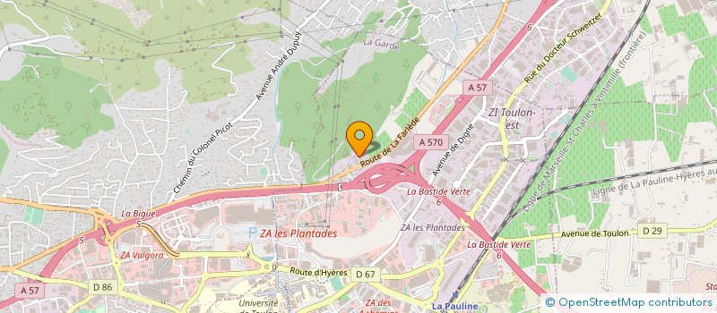 localisation de l'entreprise ABS FERMETURES à LA GARDE