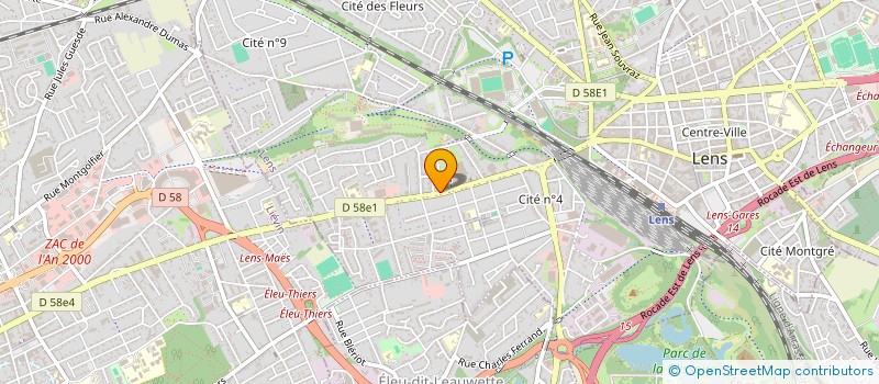 localisation de l'entreprise ABS FIDUCIAIRE à LENS