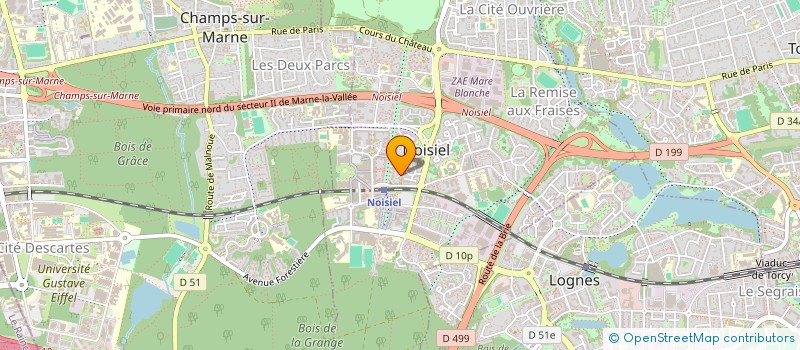 localisation de l'entreprise ABS FRANCE SECURITE PRIVEE à NOISIEL