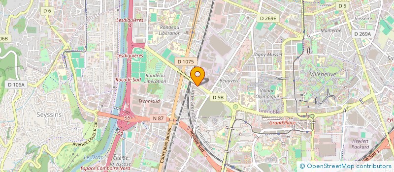 localisation de l'entreprise ABS GRENOBLE à GRENOBLE