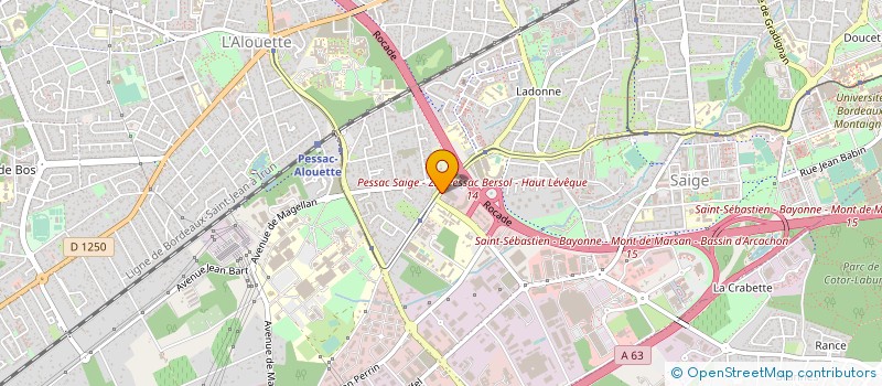 localisation de l'entreprise ABS HONTAS à PESSAC