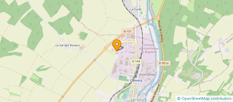 localisation de l'entreprise ABS IMMO à CLAMECY