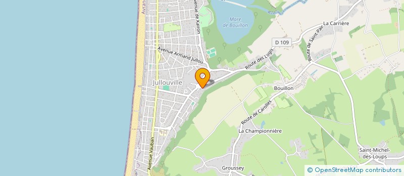 localisation de l'entreprise ABS IMMO  JULLOUVILLE