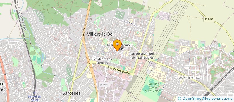 localisation de l'entreprise ABS LICORNE SECURITE PRIVEE  VILLIERS-LE-BEL