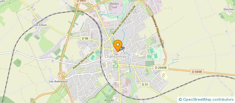 localisation de l'entreprise ABS OPTIQUE  CHANTONNAY