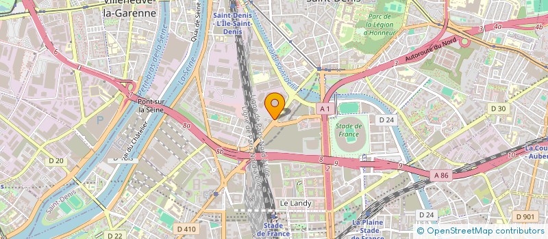 localisation de l'entreprise ABS PLOMBERIE à SAINT-DENIS