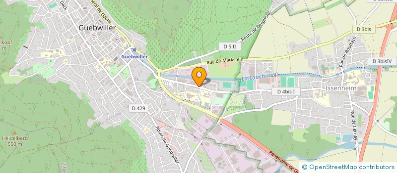 localisation de l'entreprise ABS PRODUCTION à GUEBWILLER