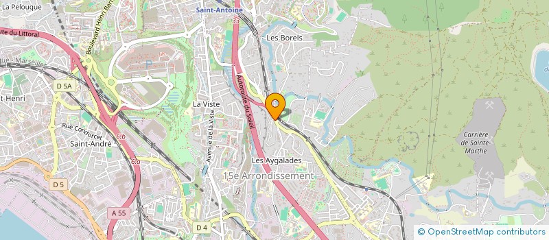 localisation de l'entreprise ABS PROVENCE à MARSEILLE 15EME