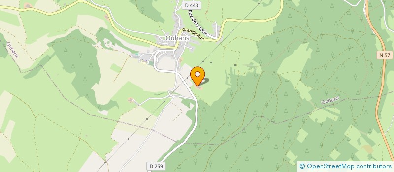 localisation de l'entreprise ABS QUARTER HORSES  OUHANS