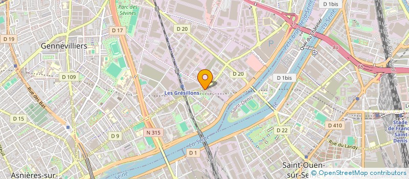 localisation de l'entreprise ABS SECURITY & PREVENTION  ASNIERES-SUR-SEINE