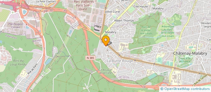 localisation de l'entreprise ABS TELECOMS à CHATENAY-MALABRY