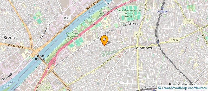 localisation de l'entreprise ABS TRANSPORTS à COLOMBES