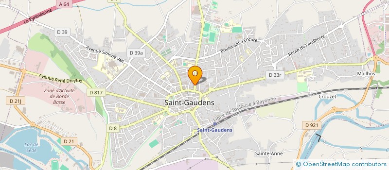 localisation de l'entreprise ABS VALDADOUR SA  SAINT-GAUDENS