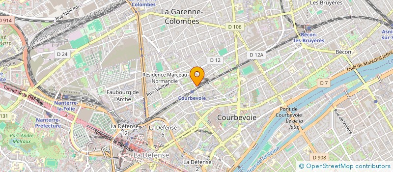 localisation de l'entreprise ABS WHEELS à COURBEVOIE