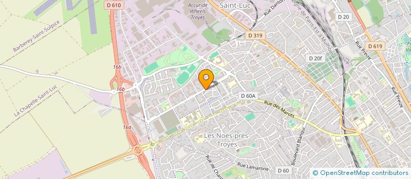 localisation de l'entreprise ABS3  LA CHAPELLE-SAINT-LUC