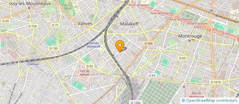 localisation de l'entreprise ABS43  MALAKOFF