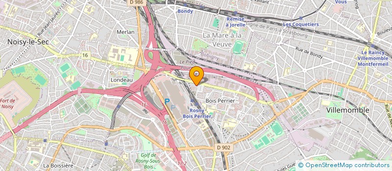 localisation de l'entreprise ABSA IMMOBILIER PARIS à ROSNY-SOUS-BOIS