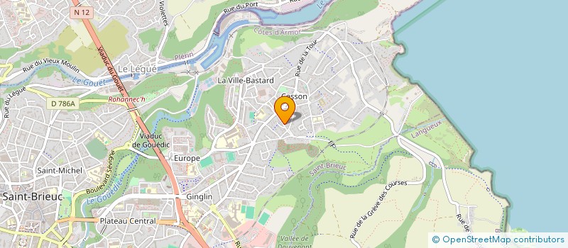 localisation de l'entreprise ABSAG DES COTES D ARMOR à SAINT-BRIEUC
