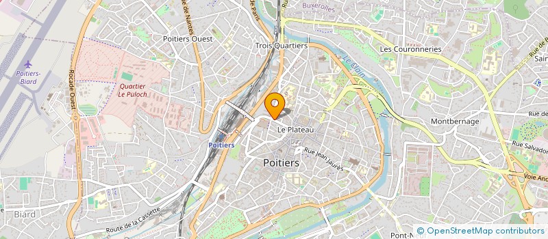 localisation de l'entreprise ABSALON ACADEMIE DE RECHERCHE ET D ETUDES MUSICALES  POITIERS