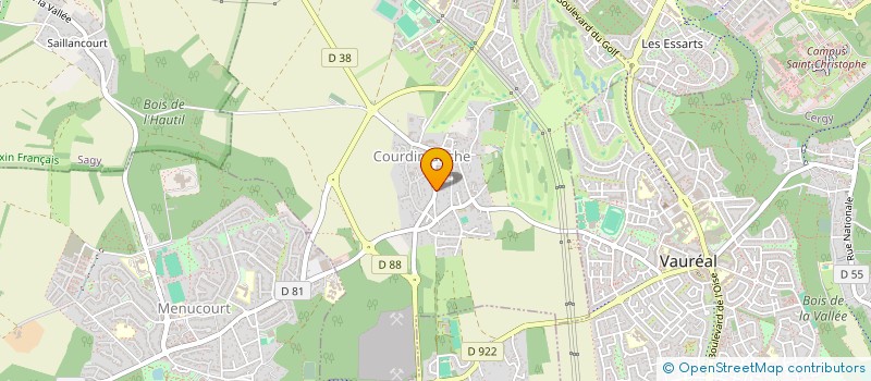 localisation de l'entreprise ABSC  COURDIMANCHE