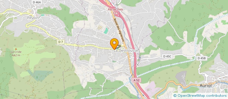 localisation de l'entreprise ABSC à LA DESTROUSSE