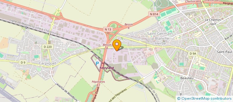 localisation de l'entreprise ABSCIS - BERTIN CONSTRUCTION  BRETTEVILLE-SUR-ODON