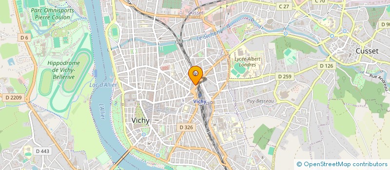 localisation de l'entreprise ABSCISS TECHNIDIAG à VICHY