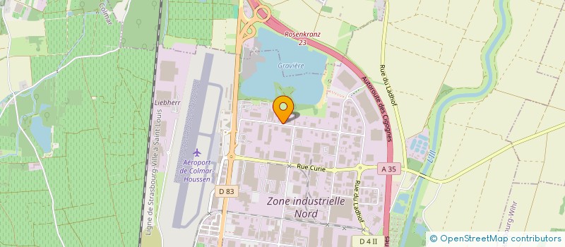 localisation de l'entreprise ABSCISSE à COLMAR