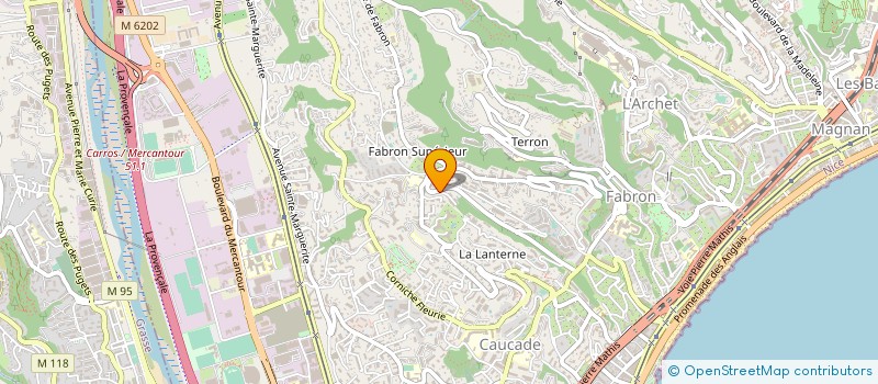 localisation de l'entreprise ABSCISSE CONSULT EXPERT à NICE