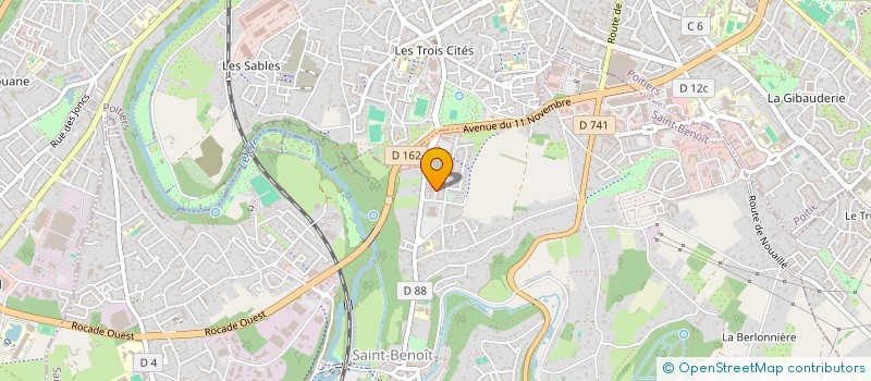 localisation de l'entreprise ABSCISSE GEO-CONSEIL - SOCIETE DE GEOMETRES - EXPERTS FONCIERS à SAINT-BENOIT