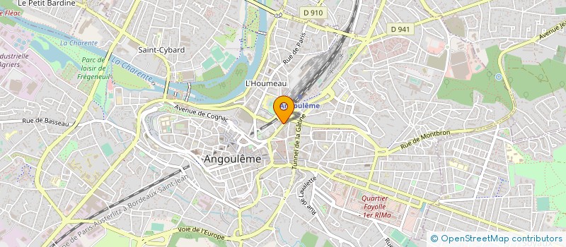 localisation de l'entreprise ABSCISSE INTERIM à ANGOULEME
