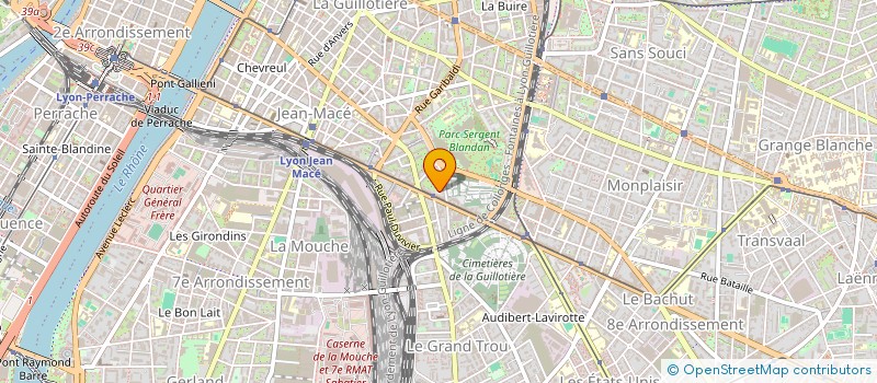 localisation de l'entreprise ABSCISSE PRODUCTIONS  LYON 7EME