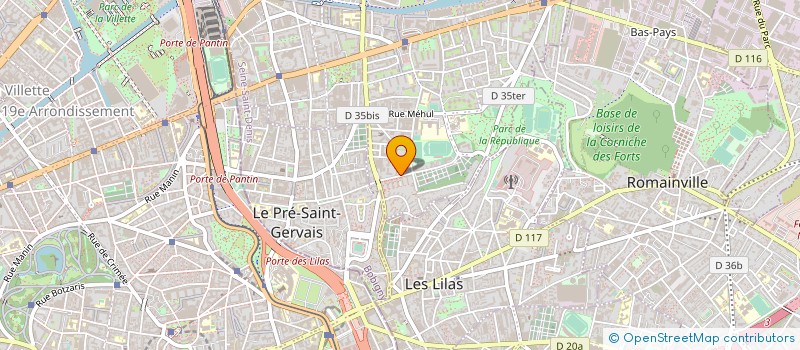 localisation de l'entreprise ABSCISSE SIGNALETIQUE à PANTIN