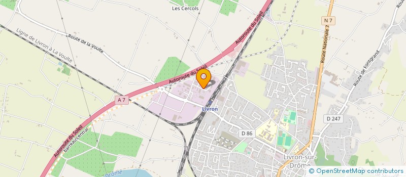 localisation de l'entreprise ABSE - VALLET FRERES à LIVRON-SUR-DROME