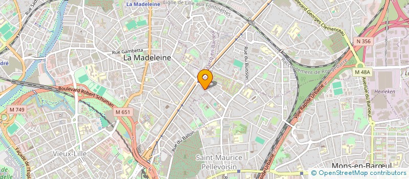 localisation de l'entreprise ABSEM à LA MADELEINE