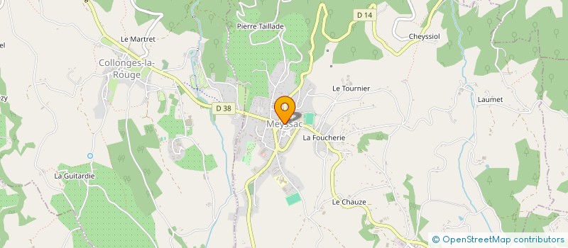 localisation de l'entreprise ABSICES à MEYSSAC