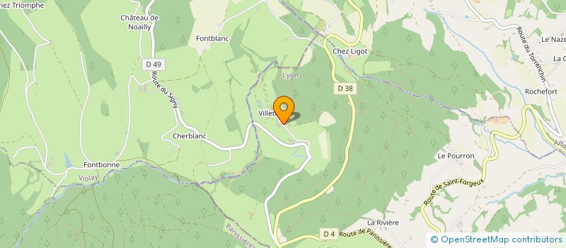 localisation de l'entreprise ABSID  VILLECHENEVE