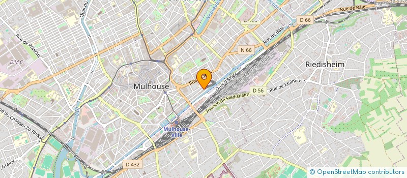 localisation de l'entreprise ABSIDA - ALUMINIUM BUILDING SYSTEMS à MULHOUSE