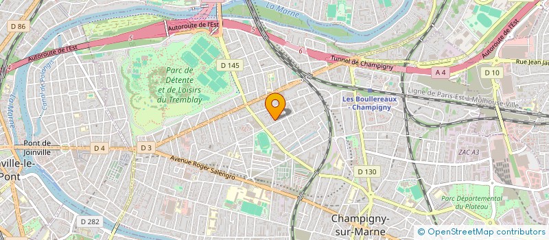 localisation de l'entreprise ABSIDE à CHAMPIGNY-SUR-MARNE