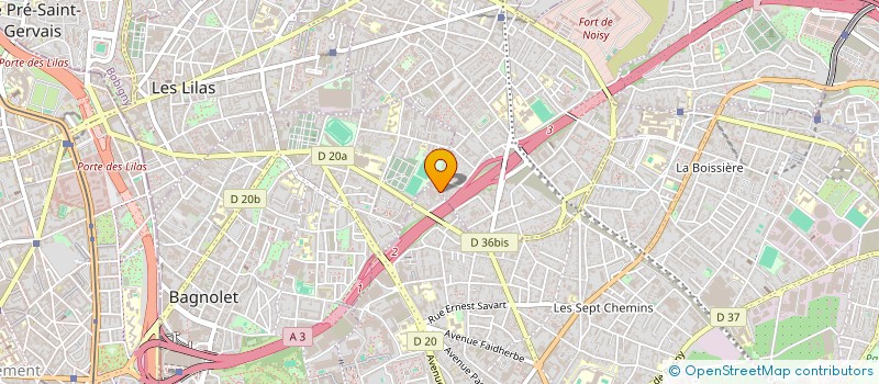 localisation de l'entreprise ABSIDE à MONTREUIL