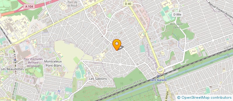 localisation de l'entreprise ABSIM BATIMENT à VILLEPINTE