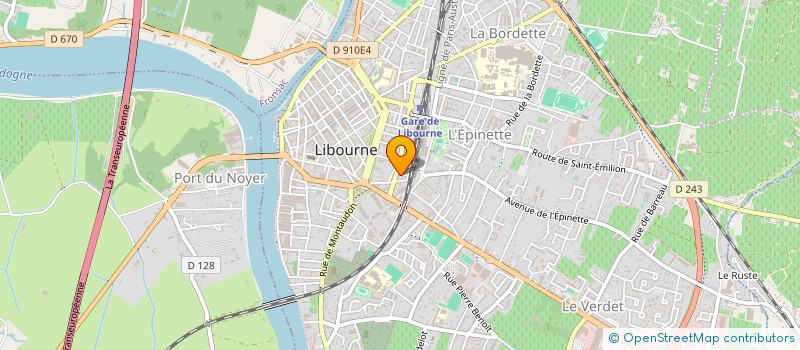 localisation de l'entreprise ABSIN DE CASSIERE H J L C  LIBOURNE