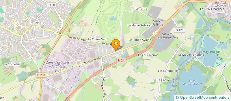 localisation de l'entreprise ABSIS  LE RHEU