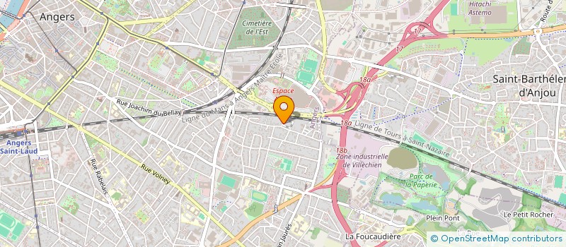 localisation de l'entreprise ABSLN IMMO à ANGERS