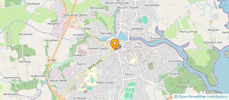 localisation de l'entreprise ABSOLIMMO à PONT-L'ABBE