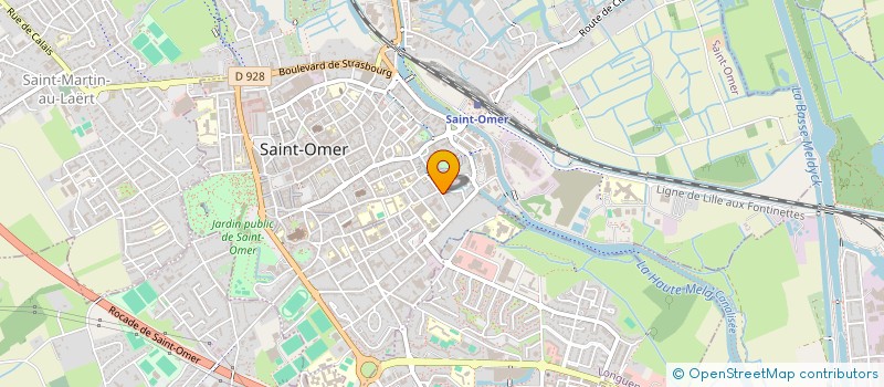 localisation de l'entreprise ABSOLUMENT JARDIN  SAINT-OMER