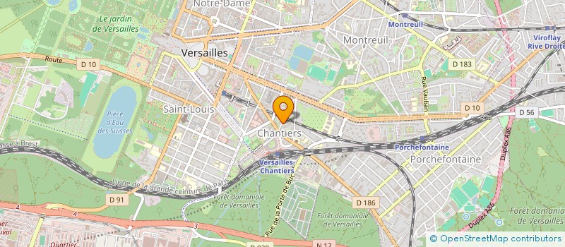 localisation de l'entreprise ABSOLUMENT VOUS à VERSAILLES