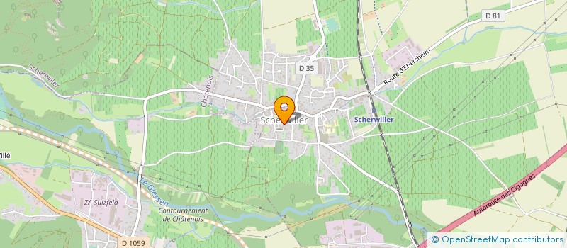 localisation de l'entreprise ABSOLUT BEAUTY  SCHERWILLER